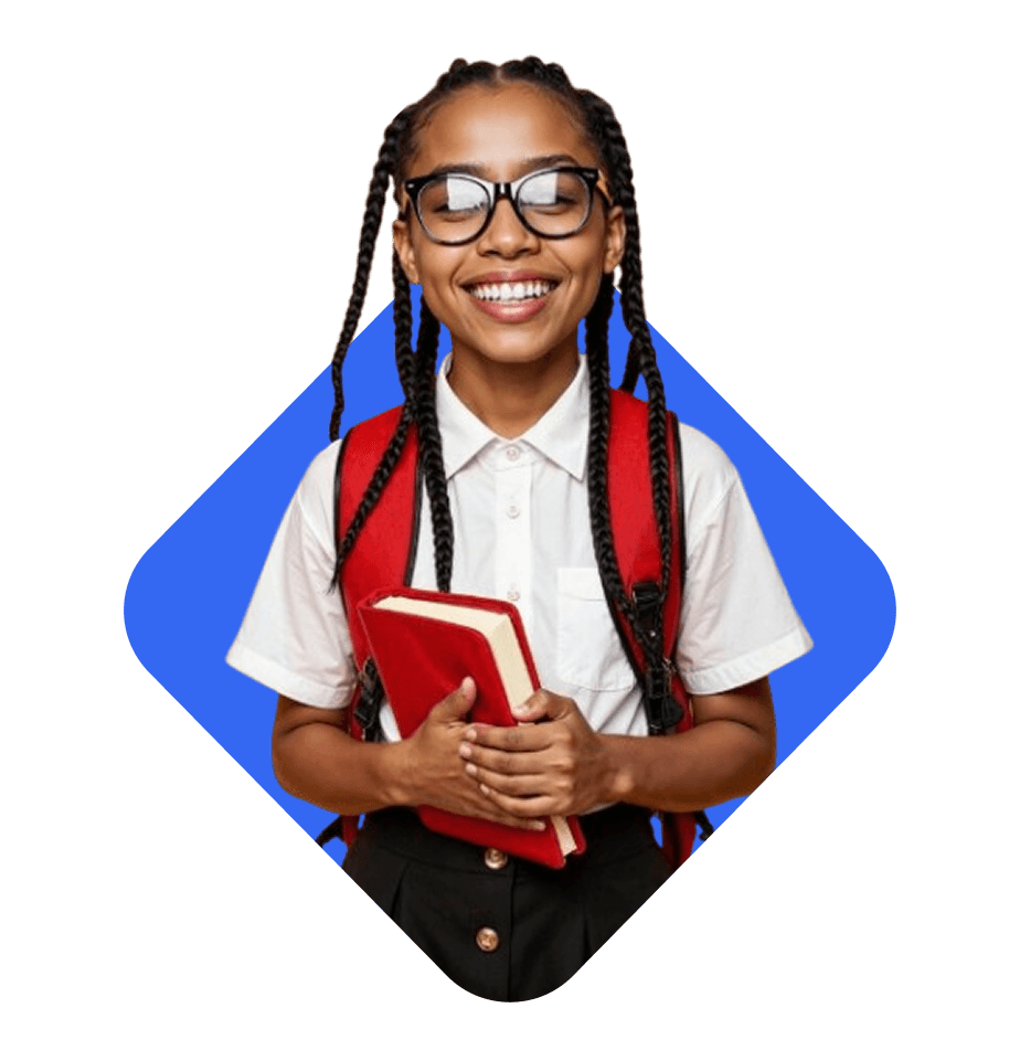 Student with books